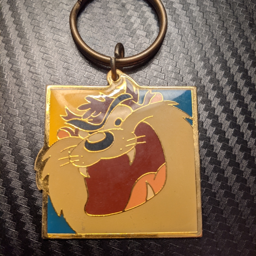 Vintage Looney tunes Tasmanian Devil Keychain